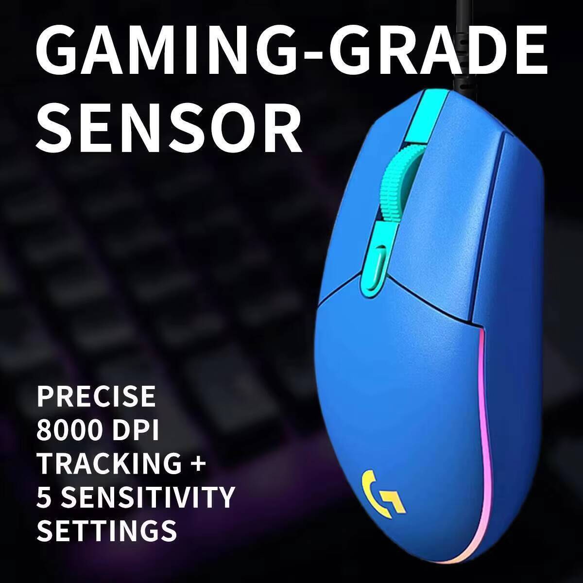 Logitech G203 LIGHTSYNC Mouse  - огляд і ціна Logitech Mouse G203