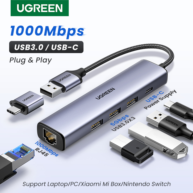 UGREEN USB Ethernet Adapter 10 - огляд і ціна Power Over Ethernet