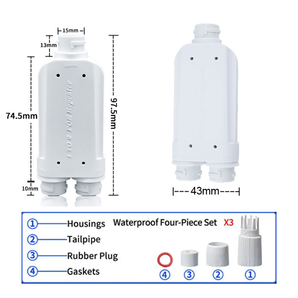 Waterproof POE 2 port Repeater - огляд і ціна Power Over Ethernet